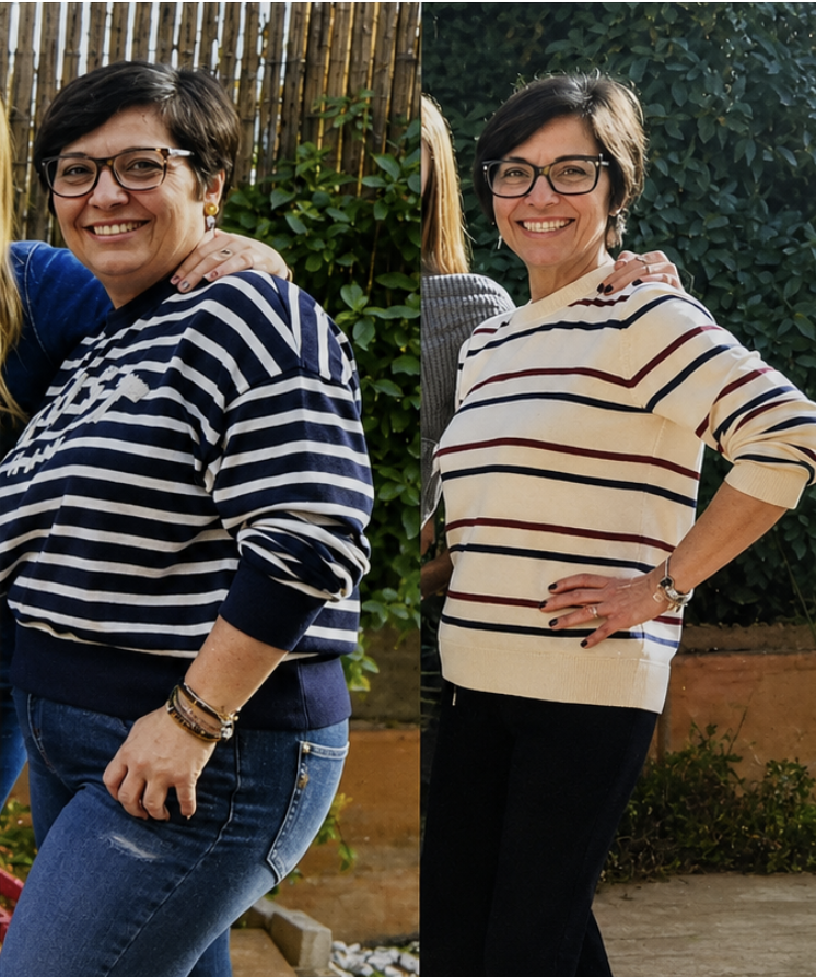Resultado de Toñi — antes y después